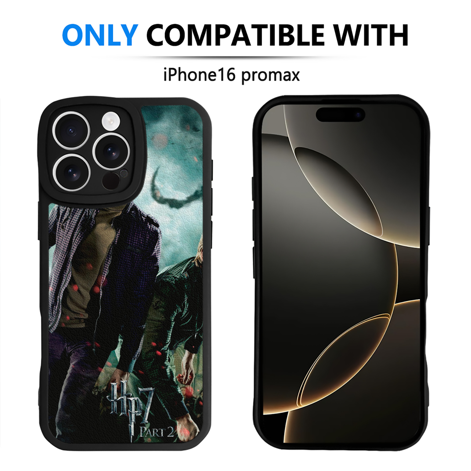（画像用） Harry Potter ハリー・ポッターシリーズ 【iPhone 16シリーズ対応】シリコンスマホケース（レザー調） 材質：シリコン